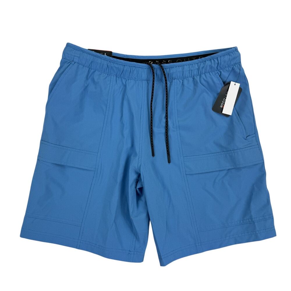 Bass Outdoor Mens Everyday Pull-On Drawstring Stretch Shorts Blue L